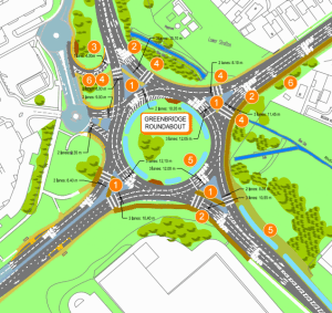 Greenbridge roundabout